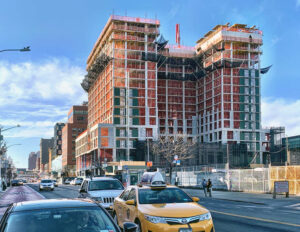 Building project being constructed in Harlem